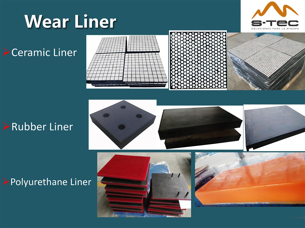 Liners STEC, Revestimientos de Desgaste